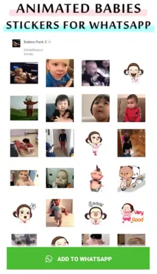 Animated baby WhastApp sticker android App screenshot 4